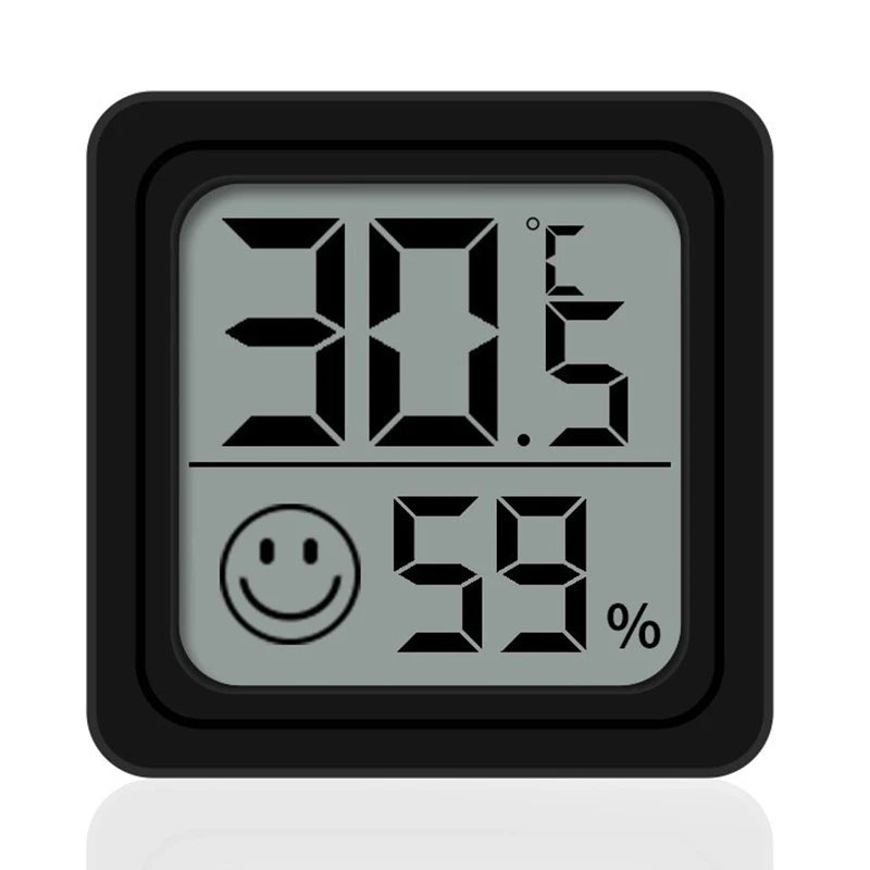 Termómetro e Higrómetro Digital LCD Eletrónico para Ambientes Interiores com Sensor de Medição de Temperatura e Humidade
