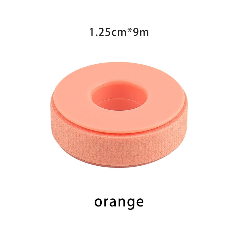 1 unidade de fita adesiva de silicone microporosa não tecida para pestanas, respirável, sensível e resistente, para aplicação debaixo dos olhos, ideal para extensão de pestanas e maquilhagem.