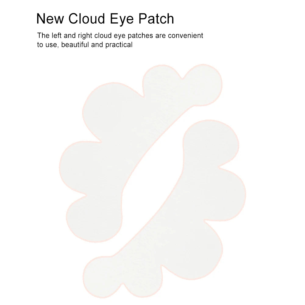 1 par de adesivos de gel para pestanas postiças, para aplicação debaixo dos olhos (tipo nuvem)