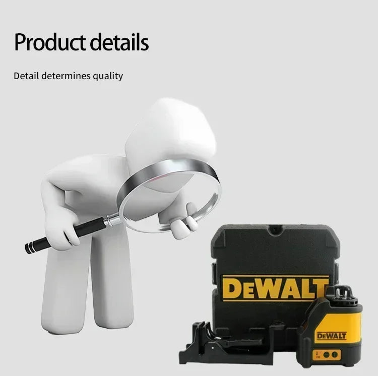 Nível laser DEWALT DW088CG com estojo, autonivelante, 30 m, linha cruzada verde, nível laser horizontal e vertical de 2 linhas.
