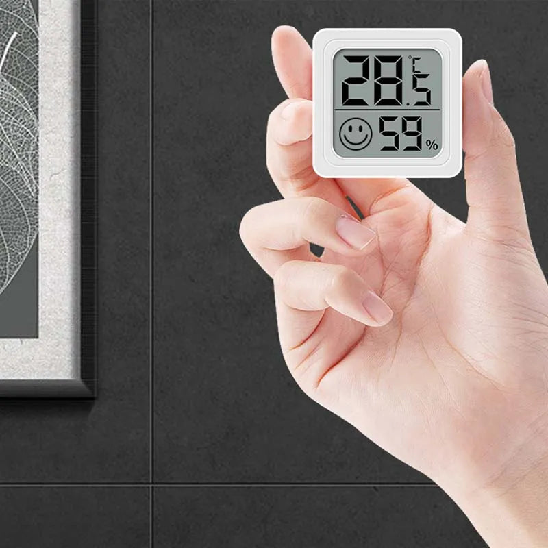 Termómetro e Higrómetro Digital LCD Eletrónico para Ambientes Interiores com Sensor de Medição de Temperatura e Humidade