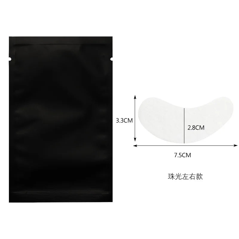 Embalagem de 50/100 pares de adesivos de gel para pestanas postiças, ideais para extensão de pestanas.