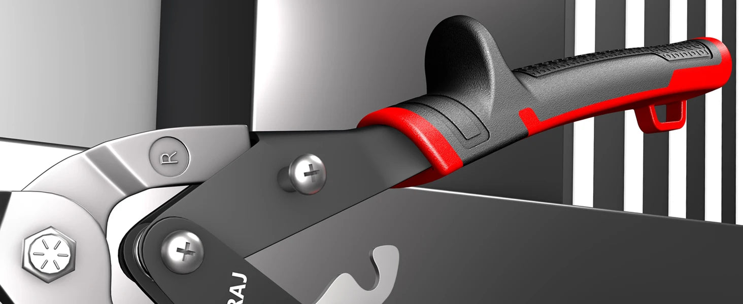 Tesoura de Aviação AIRAJ para Corte de Chapa, Cortador Multidirecional, Ferramenta Manual Industrial Profissional