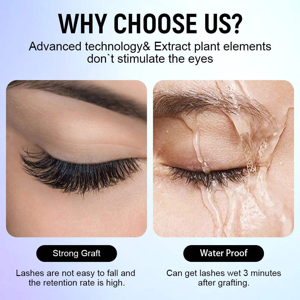 Cola Gollee All Season para Extensão de Pestanas 0,5s, Secagem Rápida, Cola Forte em Bastão, Pestanas Postiças com Duração de 6 a 8 Semanas, Adesivo à Prova de Água para Maquilhagem