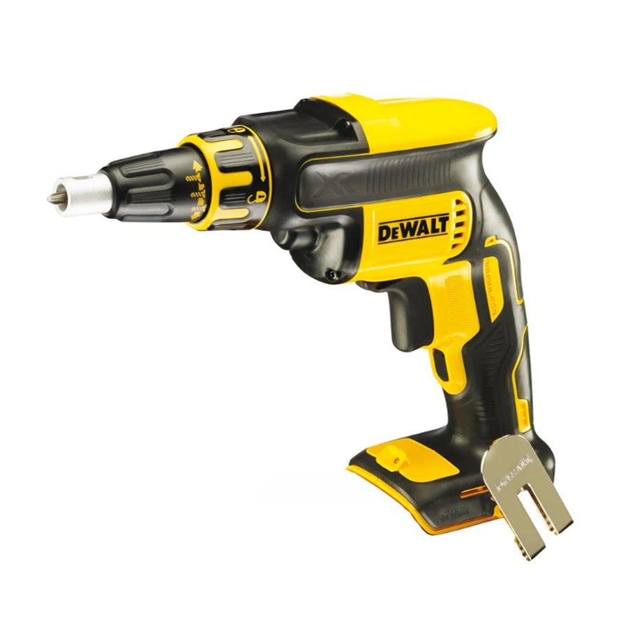 Aparafusadora sem fio DEWALT 1/2 peças para gesso cartonado, 20V, com rotação de 360° e acessório sem escovas (ferramenta sem bateria) DCF620N/DCF6202