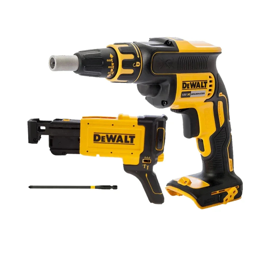 Aparafusadora sem fio DEWALT 1/2 peças para gesso cartonado, 20V, com rotação de 360° e acessório sem escovas (ferramenta sem bateria) DCF620N/DCF6202