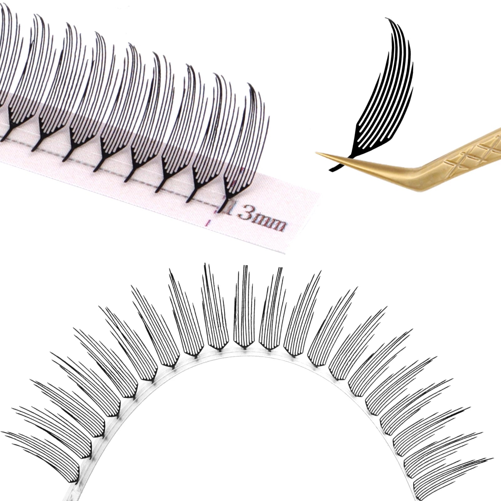 Extensão de pestanas FADVAN curvatura D