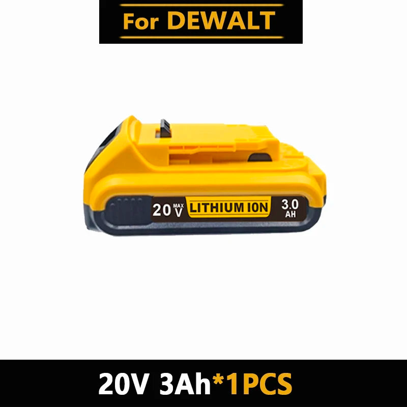Baterias de iões de lítio DeWalt 18V 20V 20V 12Ah DCB203 Substituição da bateria de iões de lítio DCB206 DCB205 DCB204 DCB200 Ferramentas elétricas