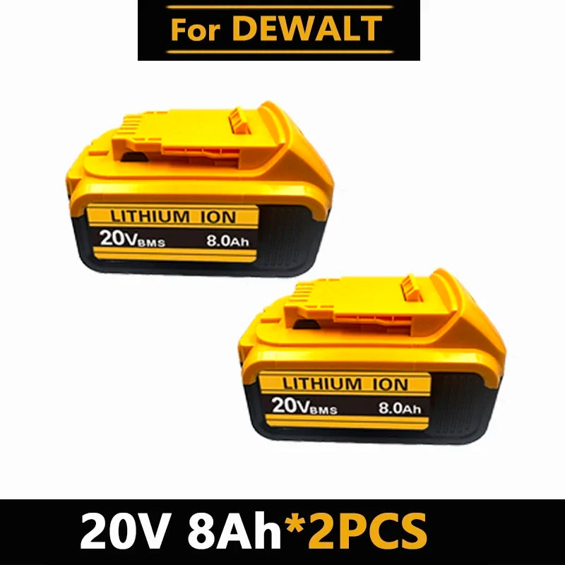 Baterias de iões de lítio DeWalt 18V 20V 20V 12Ah DCB203 Substituição da bateria de iões de lítio DCB206 DCB205 DCB204 DCB200 Ferramentas elétricas