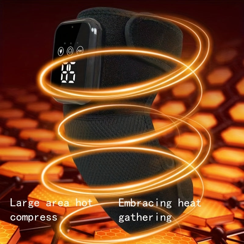 Massageador de ombros e braços modelo portátil com carregamento USB, com 3 tipos de vibração e compressa quente