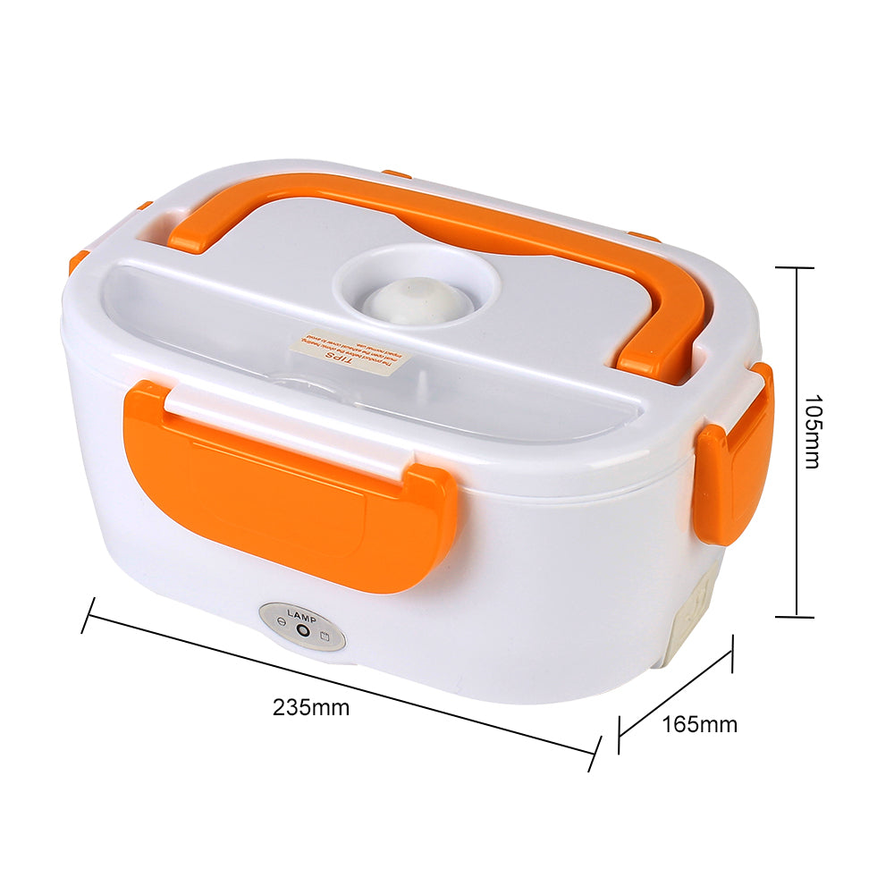Lancheira elétrica aquecida de aquecimento rápido, 12V 220V, com ficha europeia, ideal para o trabalho.